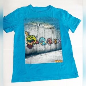 Pacman‎ Boys Large 10/12 T Shirt Retro Style Video Game